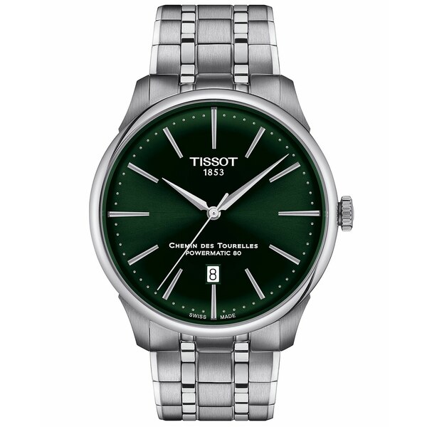 ティソット レディース 腕時計 アクセサリー Men's Swiss Automatic Chemin des Tourelles Powermatic 80 Stainless Steel Bracelet Watch 42mm No Color