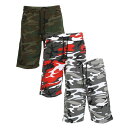 ギャラクシーバイハルビック メンズ カジュアルパンツ ボトムス Men's Camo Printed French Terry Shorts, Pack of ...
