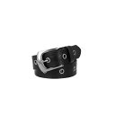 フライ レディース ベルト アクセサリー Women's 30mm Embossed Edge Eyelet Leather Belt Black