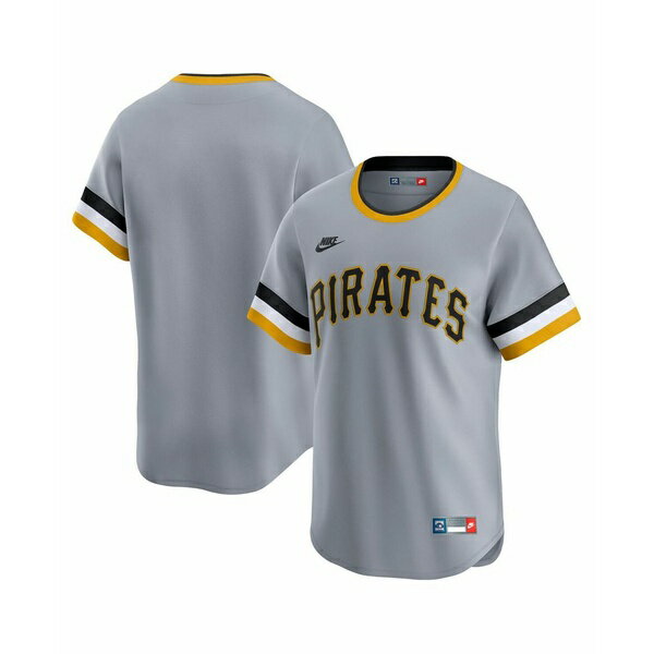 ナイキ メンズ シャツ トップス Men's Gray Pittsburgh Pirates Cooperstown Collection Limited Jersey Gray(4)