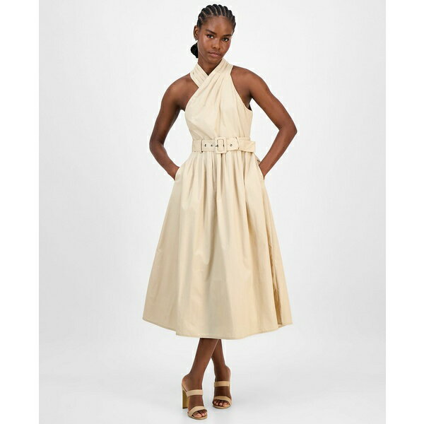 ライチェルレイチェルロイ レディース ワンピース トップス Women's Tory Cotton Halter Midi Dress Be..
