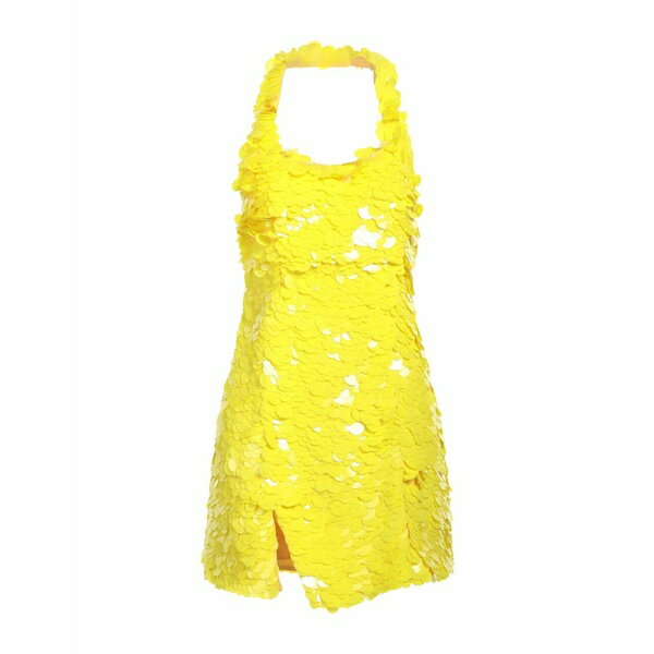 【送料無料】 ジ アティコ レディース ワンピース トップス Mini dresses Yellow