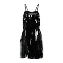 【送料無料】 ジ アティコ レディース ワンピース トップス Mini dresses Black