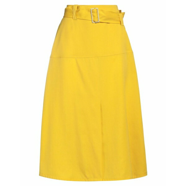 【送料無料】 ジル・サンダー レディース スカート ボトムス Midi skirts Yellow