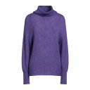 アルファス テューディオ レディース ニット&セーター アウター Turtlenecks Purple