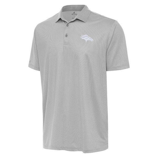 アンティグア メンズ ポロシャツ トップス Denver Broncos Men's Antigua Rings Polo White