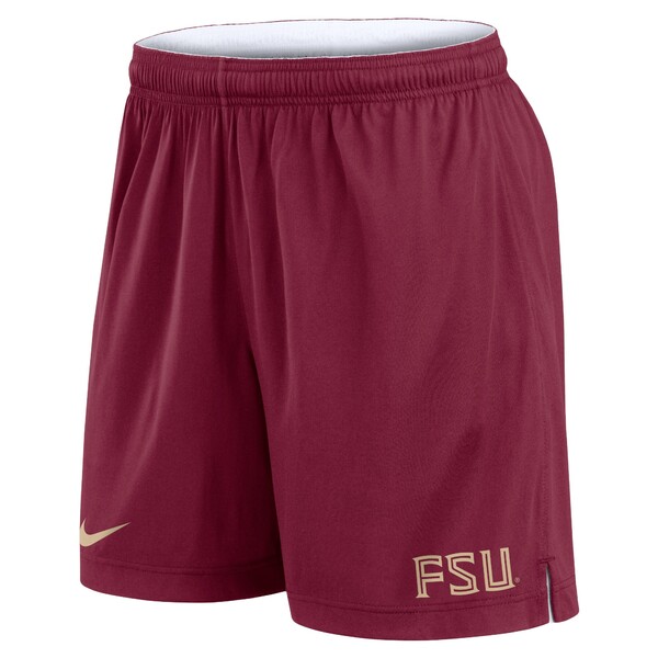 ナイキ メンズ ハーフ&ショーツ ボトムス Florida State Seminoles Nike Primetime Reversible Performance Shorts White/Garnet
