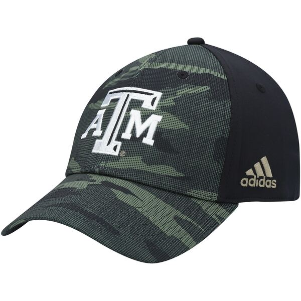 アディダス メンズ 帽子 アクセサリー Texas A&M Aggies adidas Military Appreciation Primegreen Flex Hat Camo