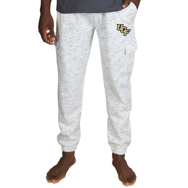 コンセプトスポーツ メンズ カジュアルパンツ ボトムス UCF Knights Concepts Sport Alley Fleece Cargo Pants White/Charcoal