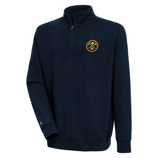 ƥ  㥱åȡ֥륾  Denver Nuggets Antigua Victory QuarterZip Pullover Top Navy