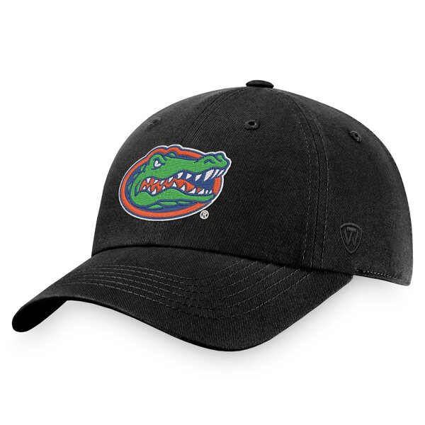 トップ・オブ・ザ・ワールド メンズ 帽子 アクセサリー Florida Gators Top of the World Chase Adjustable Hat Black