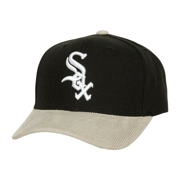 ミッチェル＆ネス ミッチェル&ネス メンズ 帽子 アクセサリー Chicago White Sox Mitchell & Ness Corduroy Pro Snapback Hat Black/Gray