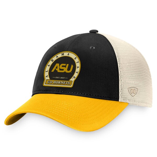 楽天astyトップ・オブ・ザ・ワールド メンズ 帽子 アクセサリー Alabama State Hornets Top of the World Refined Trucker Adjustable Hat Gold