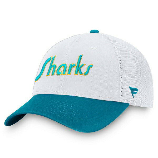 ファナティクス メンズ 帽子 アクセサリー San Jose Sharks Fanatics Branded Special Edition 2.0 Trucker Adjustable Hat White
