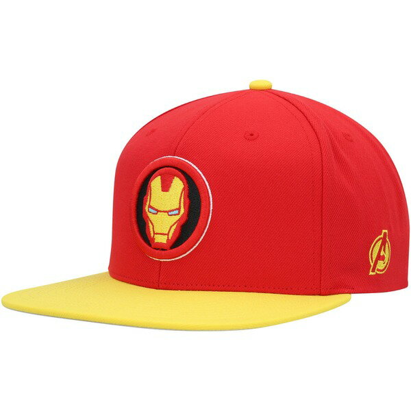 楽天astyマーベル メンズ 帽子 アクセサリー Marvel Iron Man Snapback Hat Red/Yellow