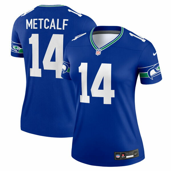 ナイキ レディース ユニフォーム トップス DK Metcalf Seattle Seahawks Nike Women's Alternate Legend Jersey Royal