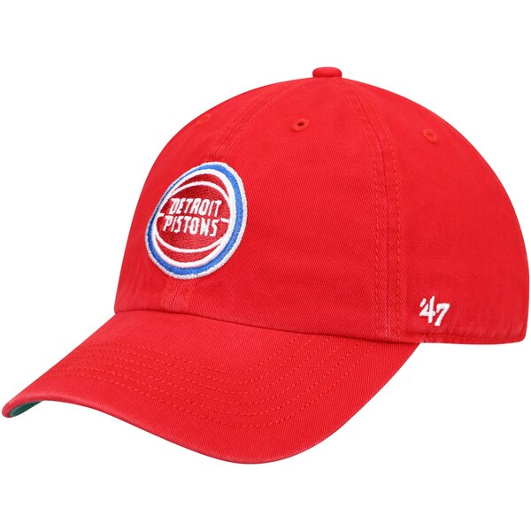 tH[eB[Zu Y Xq ANZT[ Detroit Pistons '47 Team Franchise Fitted Hat Red