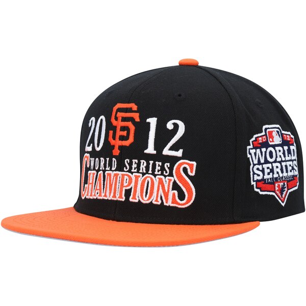 ミッチェル＆ネス ミッチェル&ネス メンズ 帽子 アクセサリー San Francisco Giants Mitchell & Ness World Series Champs Snapback Hat Black