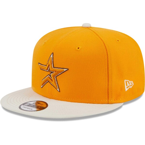 ニューエラ メンズ 帽子 アクセサリー Houston Astros New Era Tiramisu 9FIFTY Snapback Hat Gold