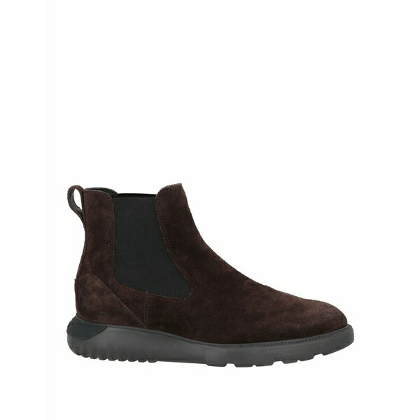 【送料無料】 ホーガン メンズ ブーツ シューズ Ankle boots Dark brown