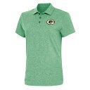 【送料無料】 アンティグア レディース ポロシャツ トップス Green Bay Packers Antigua Women's Motivated Polo Green