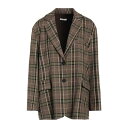 【送料無料】 モーテル レディース ジャケット＆ブルゾン アウター Blazers Military green