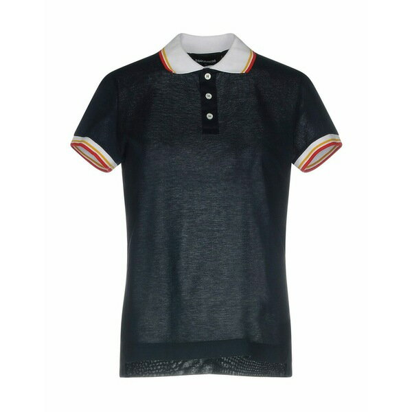 【送料無料】 ディースクエアード レディース ポロシャツ トップス Polo shirts Midnight blue