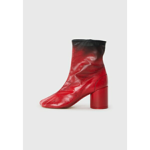 マルタンマルジェラ レディース ブーツ シューズ High heeled ankle boots - black/chinese red