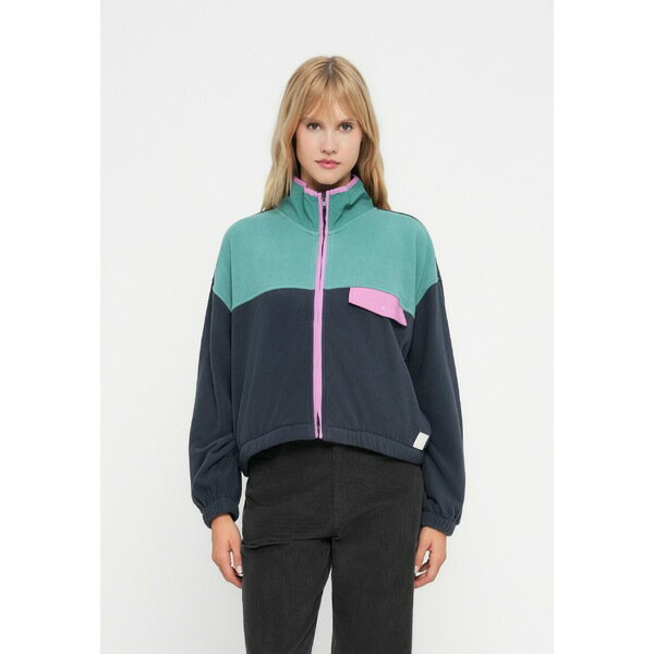 クイックシルバー レディース パーカー・スウェットシャツ アウター KEDAI - Fleece jacket - india ink