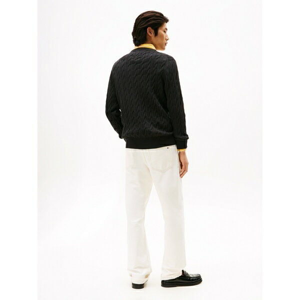 トミー ヒルフィガー メンズ ニット&セーター アウター CLASSIC CABLE CREW NECK - Jumper - black