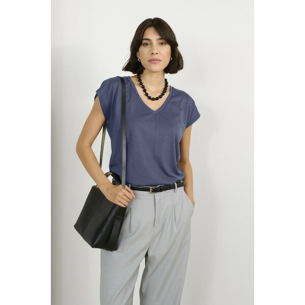 カフェ レディース Tシャツ トップス LISE - Basic T-shirt - midnight marine