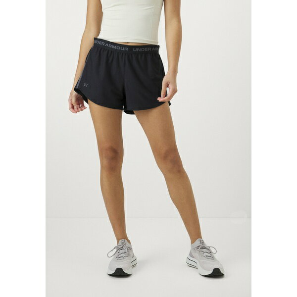 アンダーアーマー レディース テニス スポーツ TECH PLAY UP - Sports shorts - black
