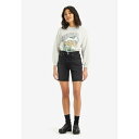 リーバイス レディース デニムパンツ ボトムス RIBCAGE BERMUDA - Denim shorts - goth princess