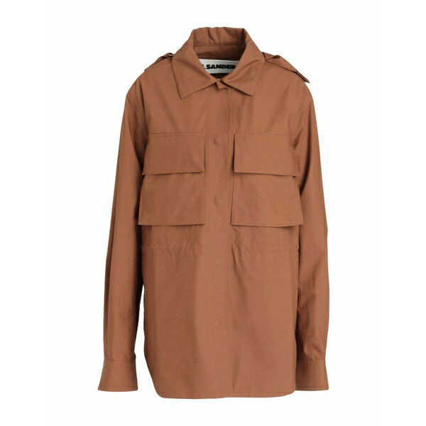 【送料無料】 ジルサンダー レディース ジャケット＆ブルゾン アウター Overcoats & Trench Coats Brown