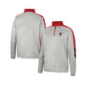 コロシアム メンズ パーカー・スウェットシャツ アウター Men's Gray and Red NC State Wolfpack Bushwood Fleec...