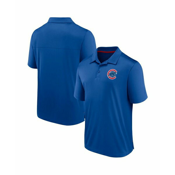 ファナティクス メンズ シャツ トップス Men's Royal Chicago Cubs Fitted Polo Shirt Royal