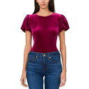 パーカー レディース カットソー トップス Women's Solid-Color Puff Short-Sleeve Top Beyond Fuchsia