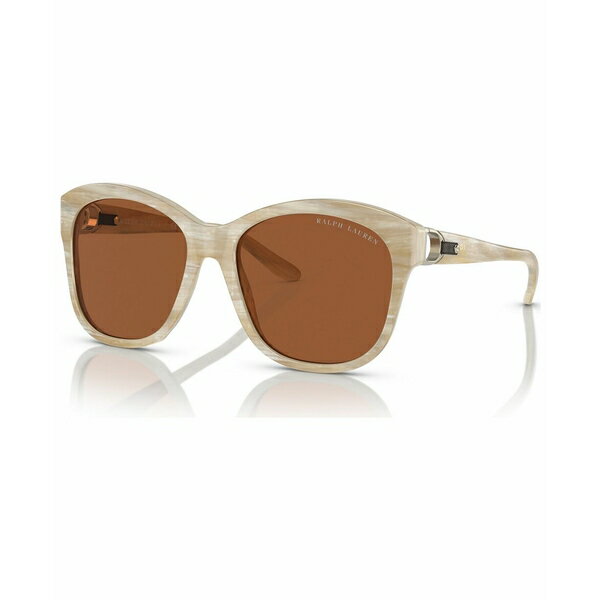 ラルフローレン レディース サングラス&アイウェア アクセサリー Women's Sunglasses, 0RL8190Q Cream Horn