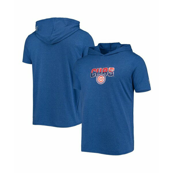 ˥塼   ȥåץ Men's Heathered Royal Chicago Cubs Hoodie T-shirt H...