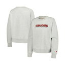 リーグカレッジエイトウェア レディース パーカー・スウェットシャツ アウター Women's Ash Wisconsin Badgers Boxy Pullov...