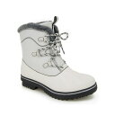 ジャイビーユー レディース ブーツ シューズ Brisky Lace-Up Casual Water-resistant Boots Stone White/B...