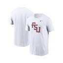 ナイキ メンズ シャツ トップス Men's White Florida State Seminoles Primetime Evergreen Alternate Logo T-Shirt White(4)