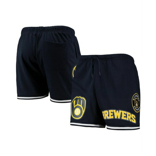 プロスタンダード メンズ カジュアルパンツ ボトムス Men's Navy Milwaukee Brewers Logo Mesh Shorts Navy プロスタンダード メンズ カジュアルパンツ ボトムス Men's Navy Milwaukee Brewers Logo Mesh Shorts Navy