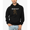 エルエーポップアート メンズ パーカー・スウェットシャツ アウター Men's Bigfoot - Men's Word Art Hooded Sweatshirt Black(4)