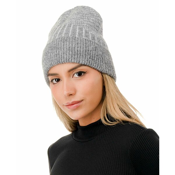 マーカスアドレール レディース 帽子 アクセサリー Knit Cuff Beanie Grey