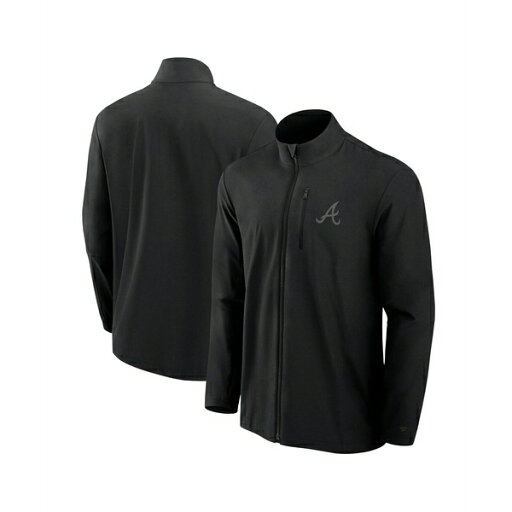 ファナティクス メンズ ジャケット&ブルゾン アウター Men's Black Atlanta Braves Front Office Woven Full-Zip Jacket Black ファナティクス メンズ ジャケット&ブルゾン アウター Men's Black Atlanta Braves Front Office Woven Full-Zip Jacket Black