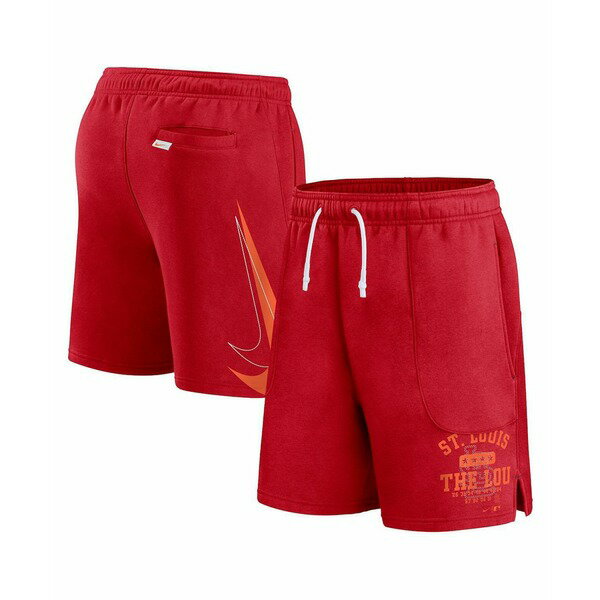 楽天astyナイキ メンズ カジュアルパンツ ボトムス Men's Red St. Louis Cardinals Statement Ball Game Shorts Red