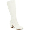 ジャーニーコレクション レディース ブーツ シューズ Women's Tavia Extra Wide Calf Boots White