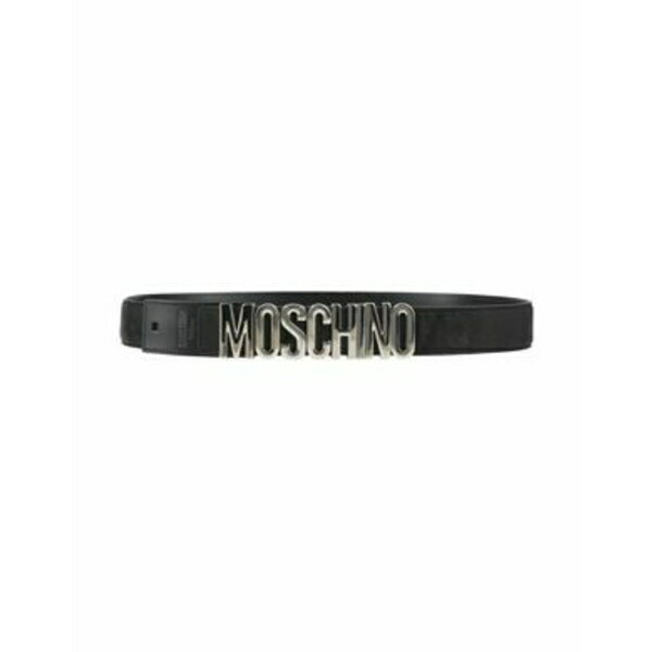 【送料無料】 モスキーノ メンズ ベルト アクセサリー Belts Black