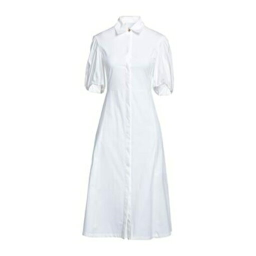 【送料無料】 エリカ・カヴァリーニ レディース ワンピース トップス Midi dresses White 【送料無料】 エリカ・カヴァリーニ レディース ワンピース トップス Midi dresses White